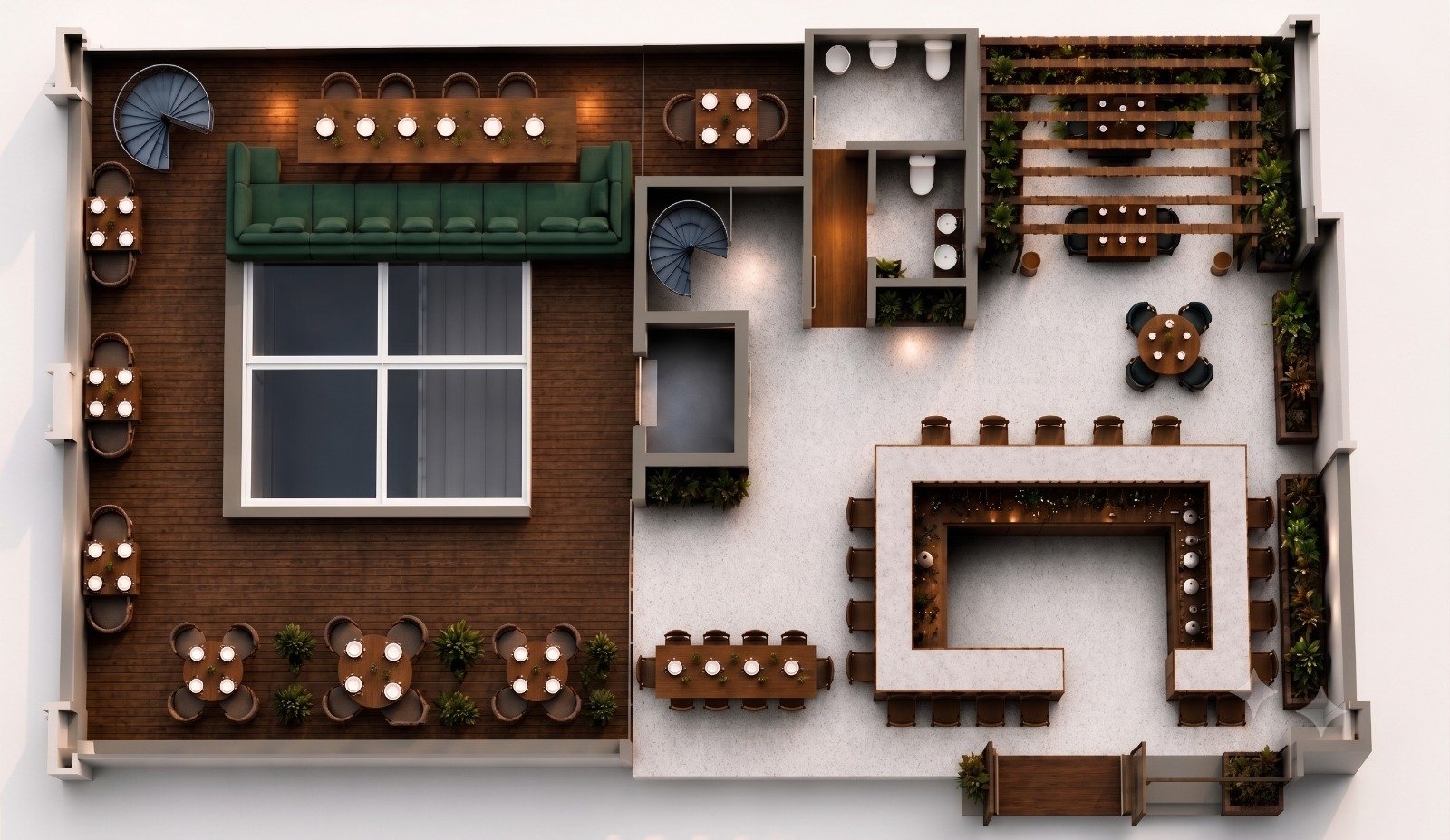 La-Medusaa Restaurant Floor Plan